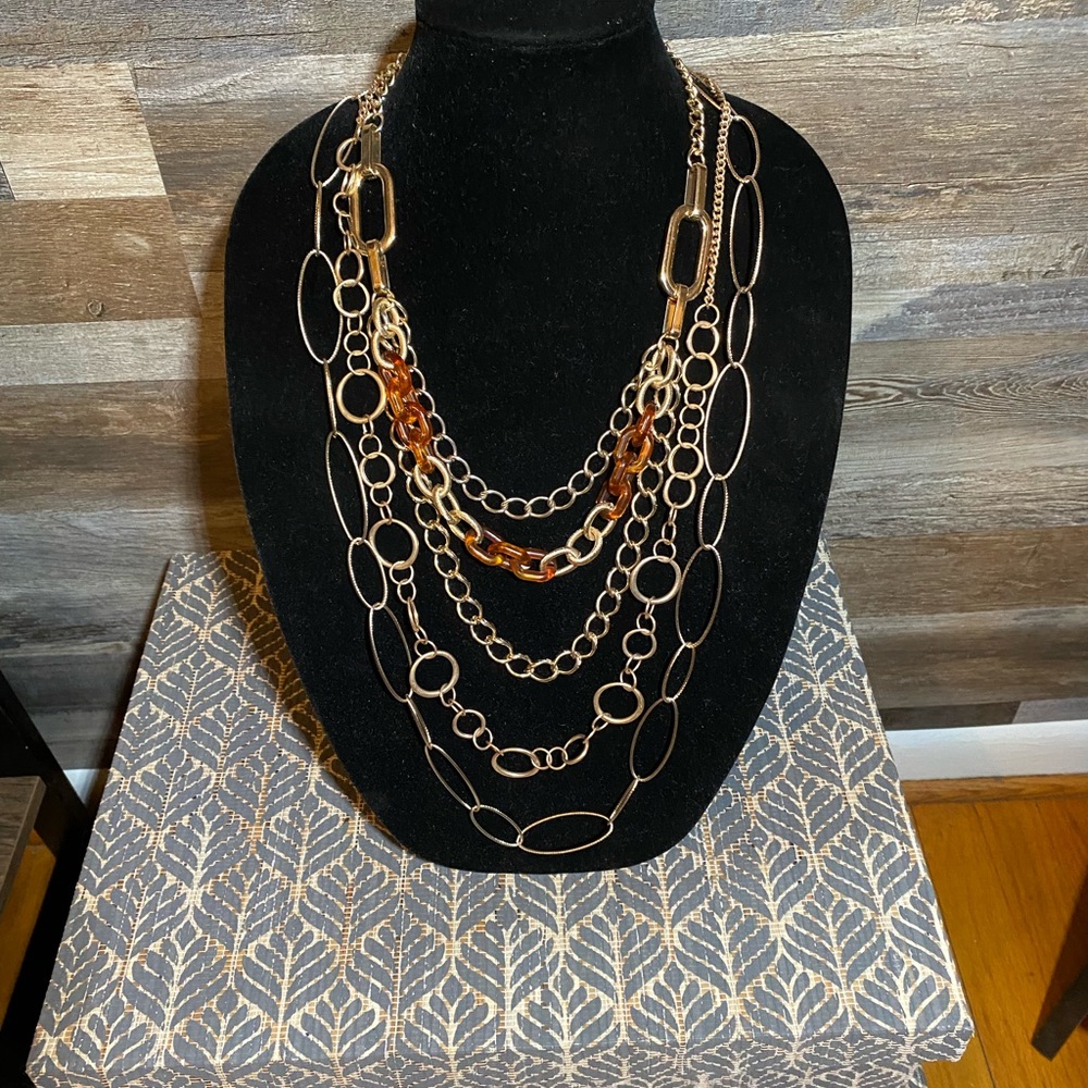 Three link style necklaces